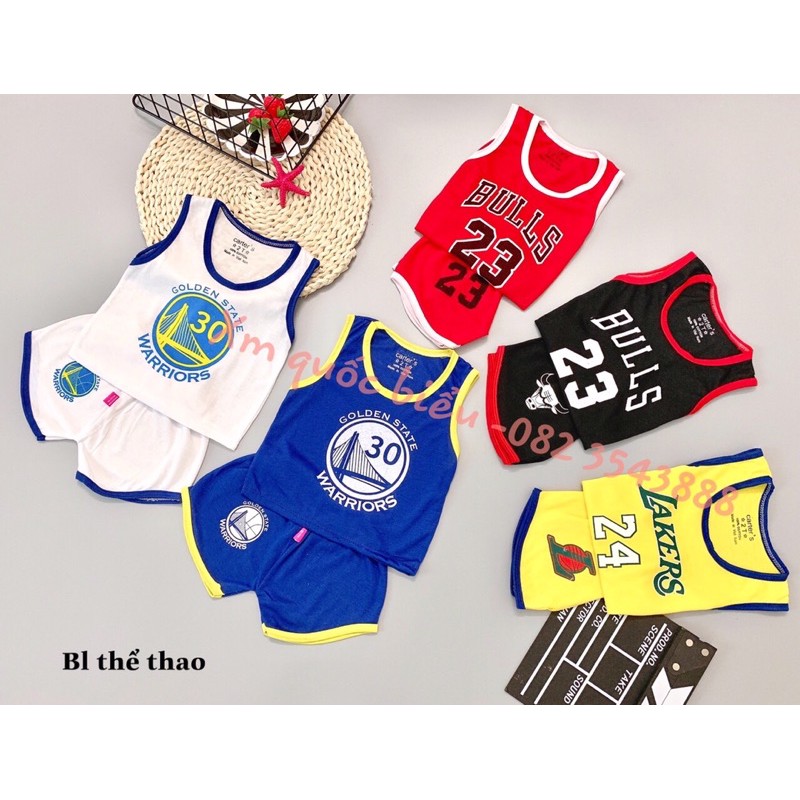 Combo 5 bộ ba lỗ cho bé trai,bé gái 3-14kgh