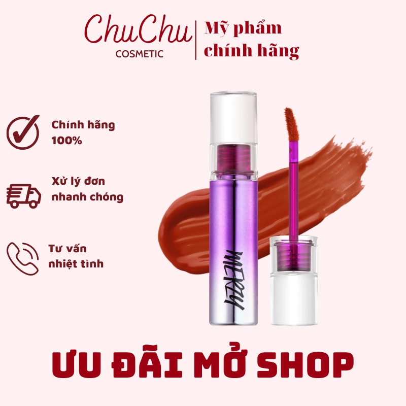 Son tint bóng siêu lì Merzy Aurora Dewy Tint cho đôi môi căng mọng 5.5g