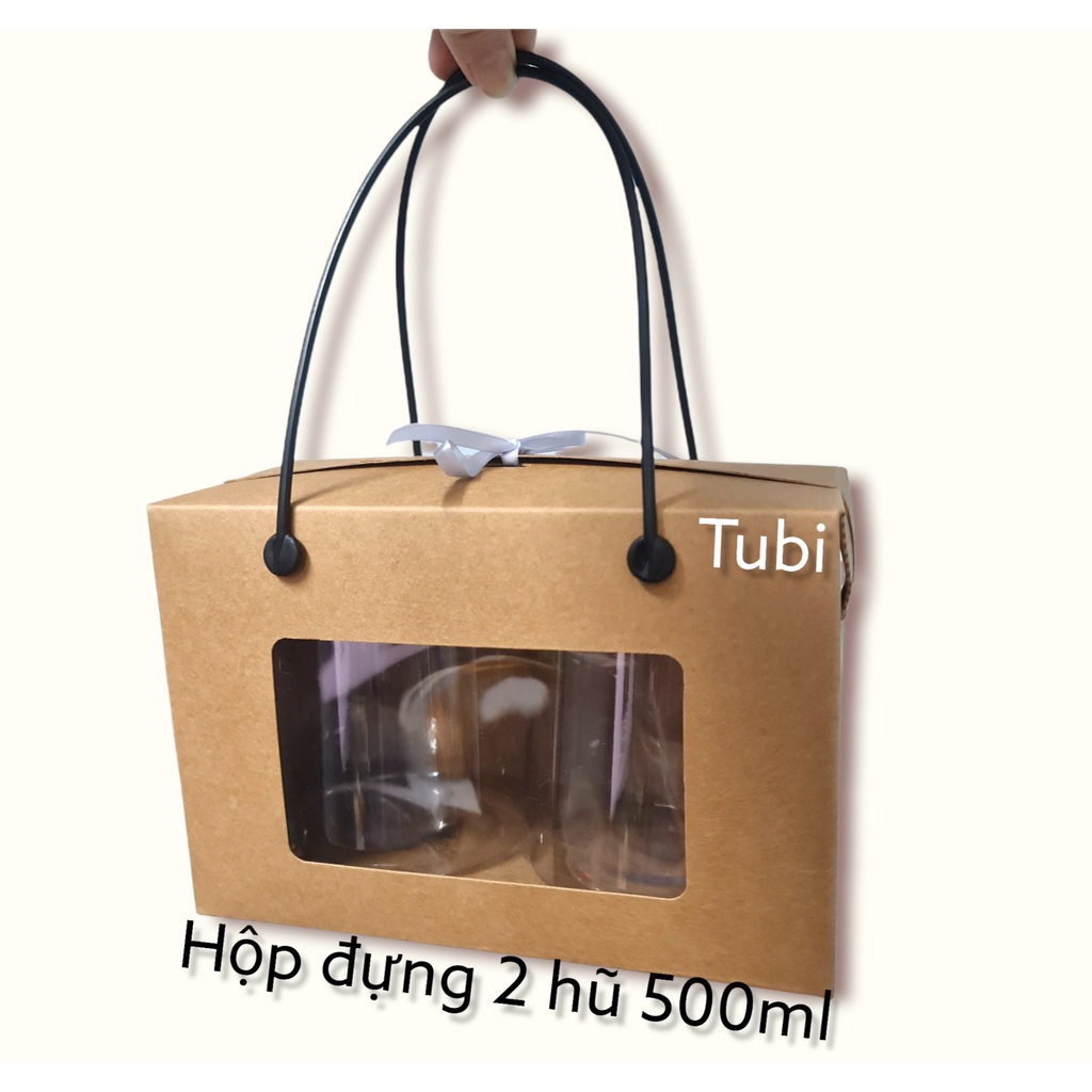 SET 5 Hộp Giấy Đựng 2 Hũ 500ml
