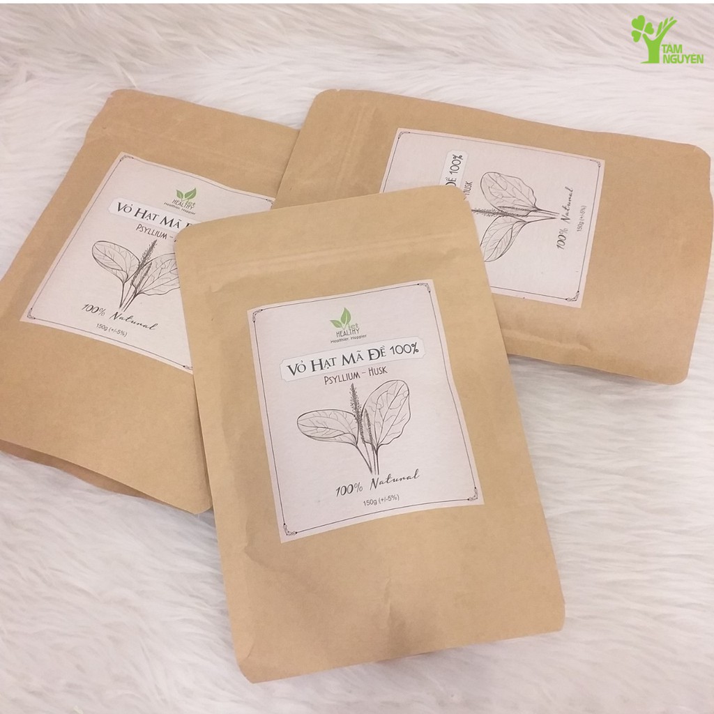 Vỏ hạt mã đề Viet Healthy 150g - Vỏ hạt mã đề Viethealthy giàu chất xơ, hỗ trợ thải độc, làm sạch đường tiêu hóa