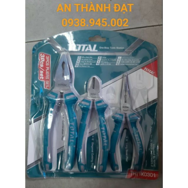 BỘ 3 KỀM RĂNG CẮT VÀ NHỌN TOTAL THT1K0301