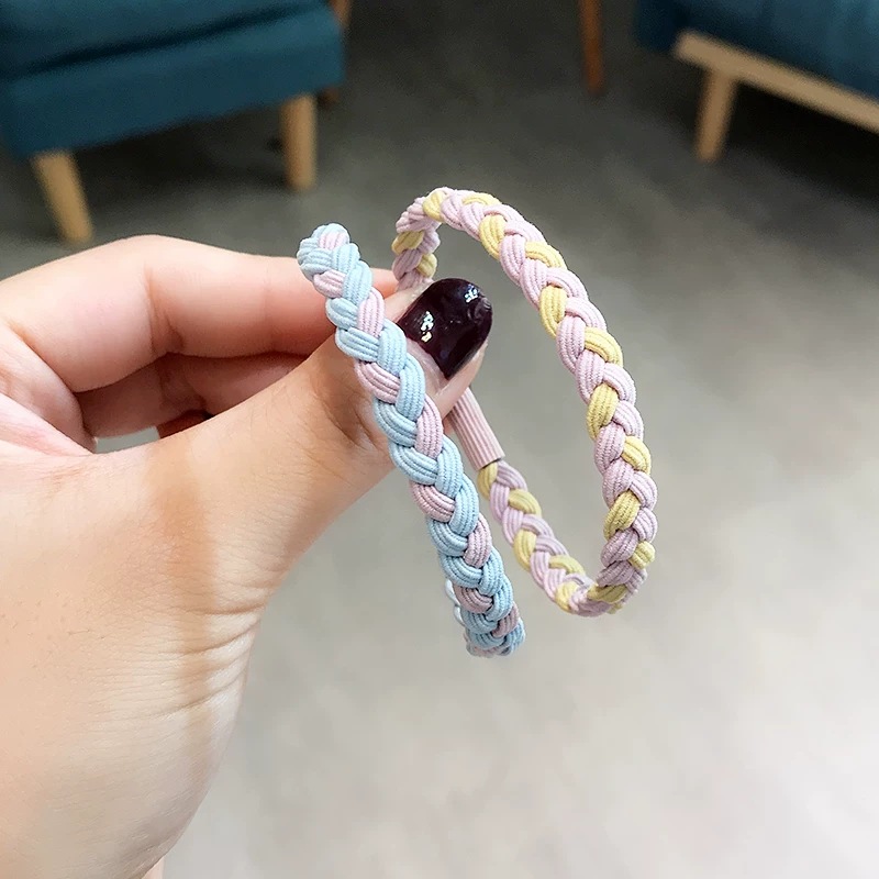 Bộ 2 dây buộc tóc đàn hồi xinh xắn thời trang dành cho nữ