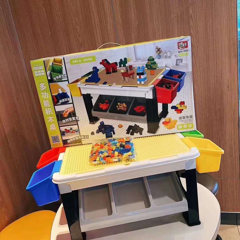 Bàn Lego đa năng cao cấp tặng kèm bộ Lego