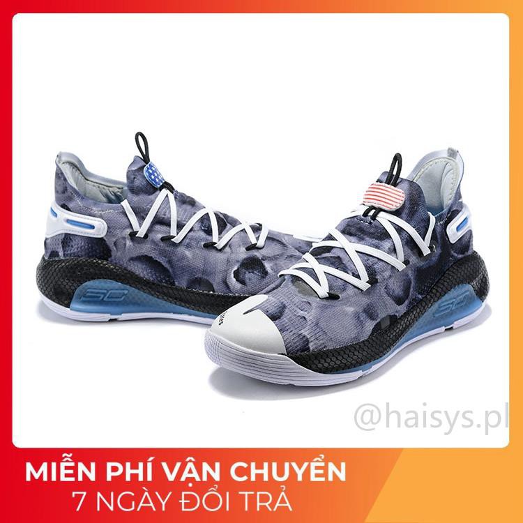 [Với hộp] nguyên bản Under Armor Curry 6 giày bóng rổ nam 6s Chiến binh cắt da báo thấp Giày thể thao EU40-46 XỊN 2020