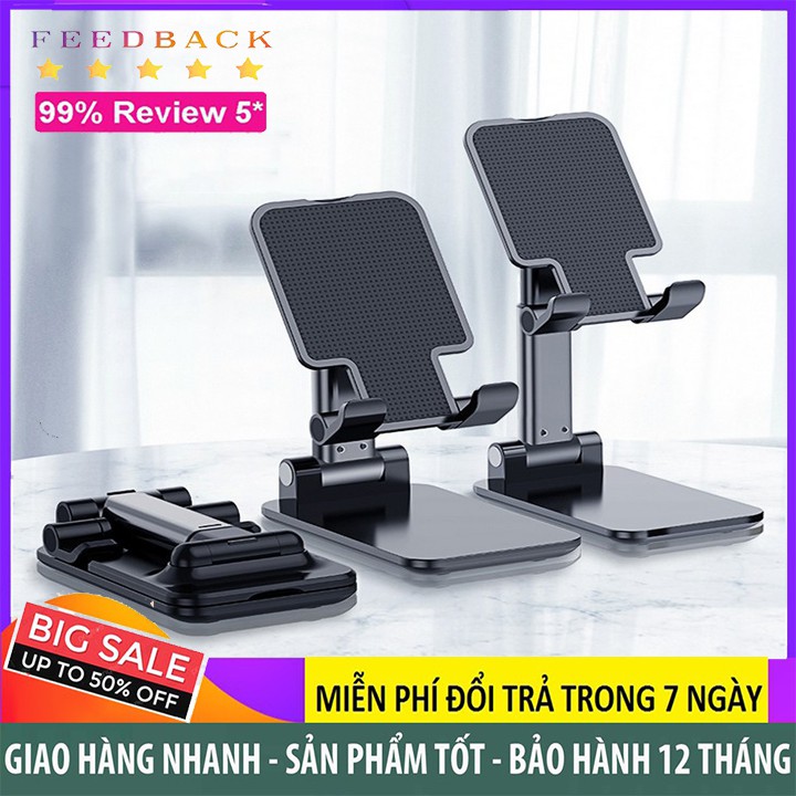 Giá đỡ điện thoại để bàn gấp gọn đa năng chất liệu nhựa cao cấp phù hợp mọi dòng điện thoại, ipad