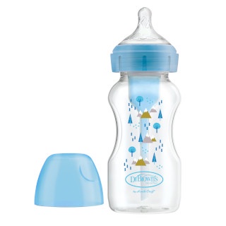 Bình sữa cổ rộng Dr.Brown's Deco 270ml nhựa PP Option Plus phiên bản mới nhất