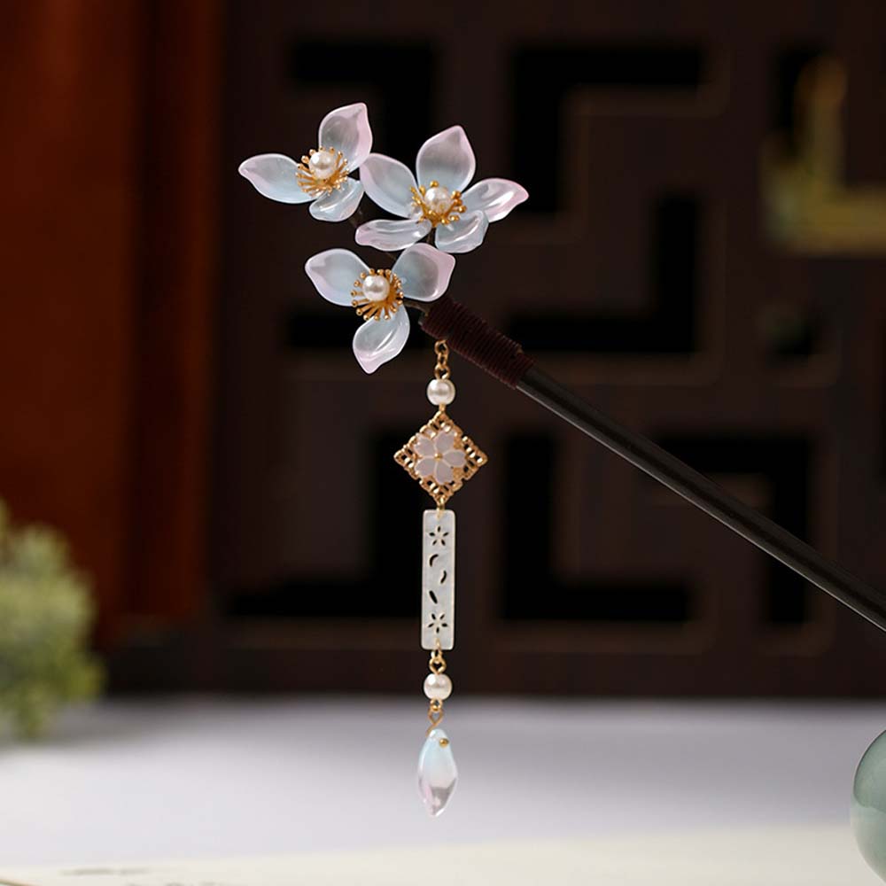 Trâm Cài Tóc Trang Trí Hoa Phong Cách Cổ Điển Cho Nữ