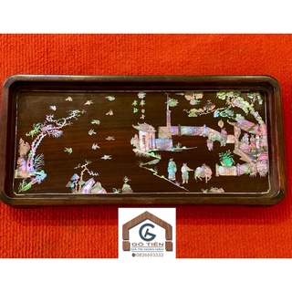 Khay trà khảm ốc