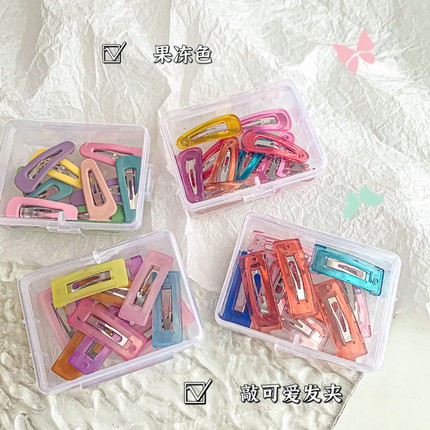 Set 10 kẹp tóc nhiều màu nhiều kiểu dáng tùy chọn dễ thương