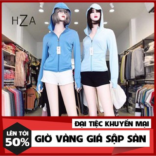Áo Chống Nắng Uni NỮ [CÓ TÚI CUỘN] Chống Tia UV Hàng Xuất Dư