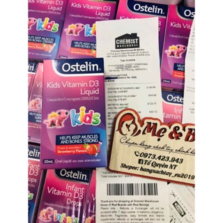 Vitamin D3 Ostelin Liquid 20ml