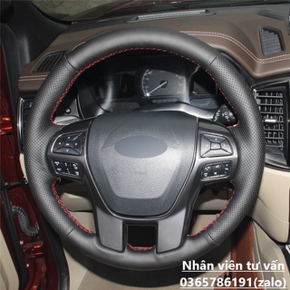 Bọc vô lăng xe Ford Ranger, Ford Everest 2016-2020 bằng da nappa cao cấp
