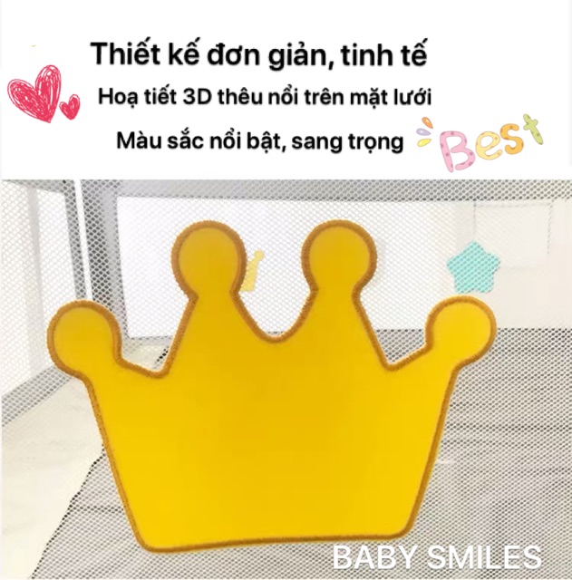(HOT SALES 10/10) Thanh Chắn Giường Baby Smiles Màu Ghi Hoạ tiết 3D
