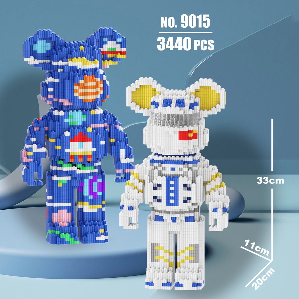 Tandem Bộ Đồ Chơi Lắp Ráp Hình Chú Gấu Bạo Lực Không Gian