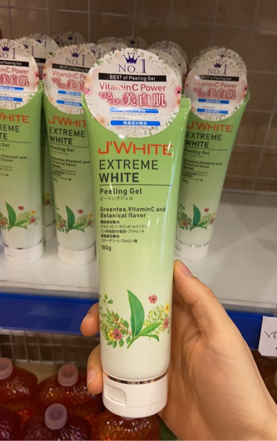 Gel tẩy tế bào chết trắng da J'WHITE Greentea