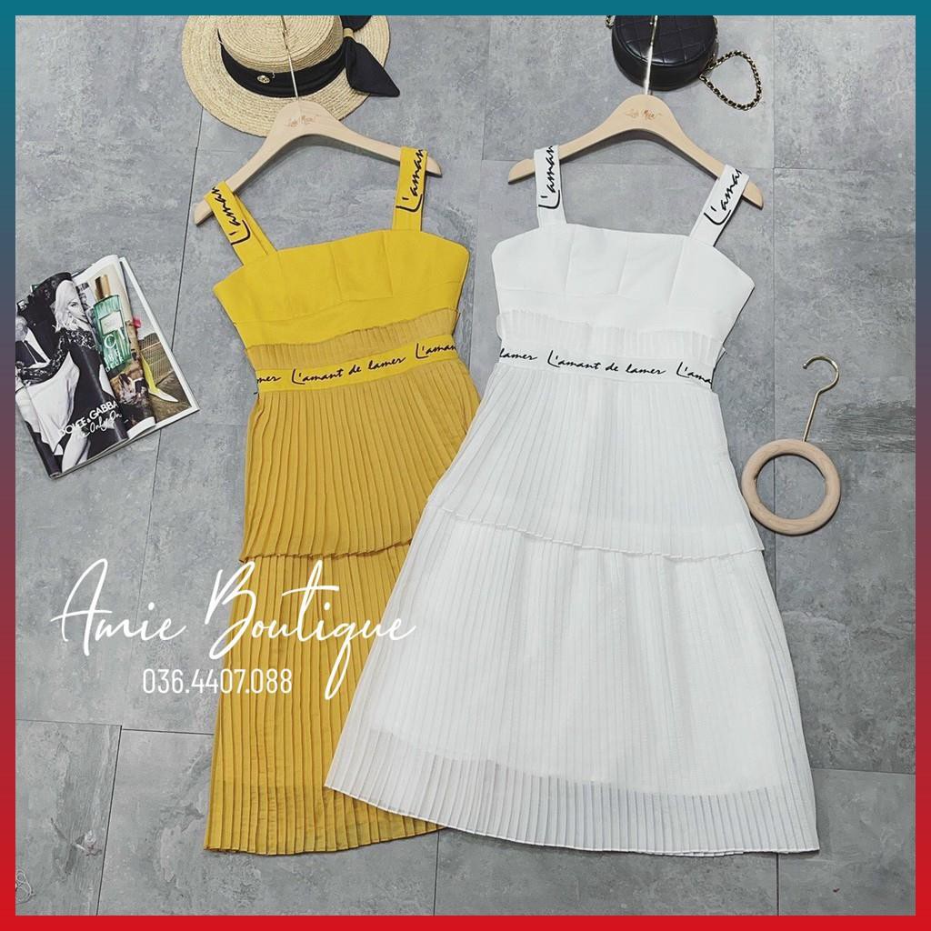 Váy Xếp Ly Nữ Đầm Nữ Dập Ly Thêu Tay Tinh Tế Lịch Sự Sang Chảnh | BigBuy360 - bigbuy360.vn