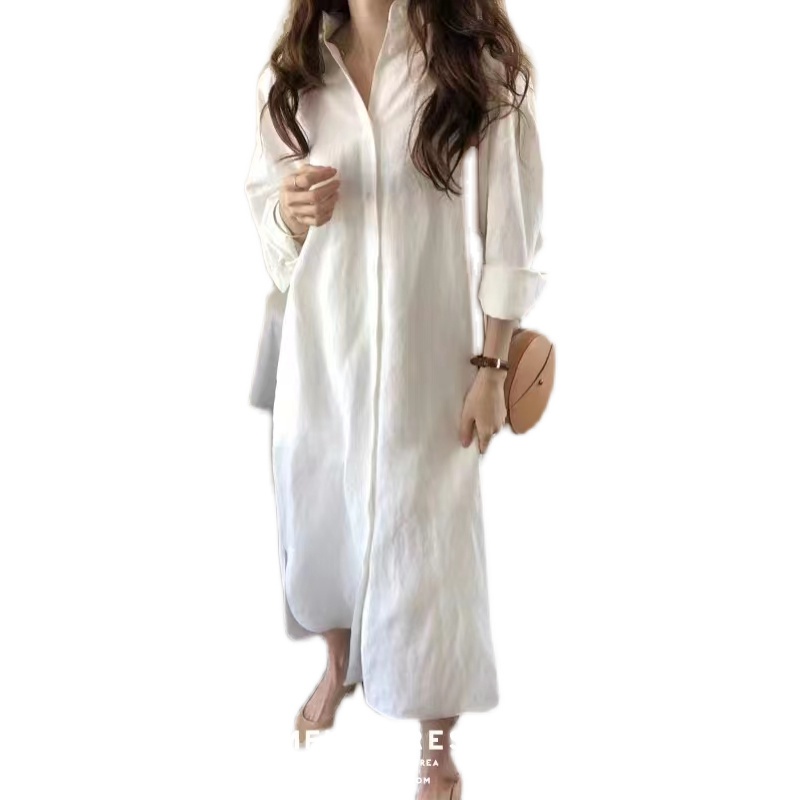 SUXI Áo Sơ Mi Dáng Dài Chống Nắng Màu Sắc Đơn Giản Thời Trang Cho Nữ