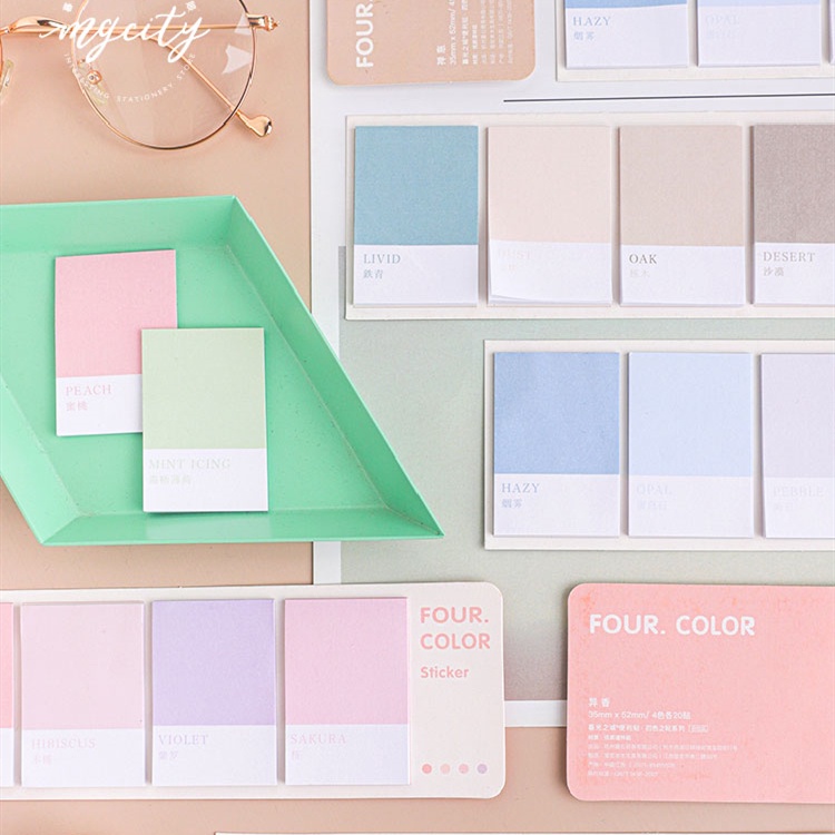 Thẻ Ghi Chú Nhiều Màu Sắc Sáng Tạo Có Thể Xé Ra