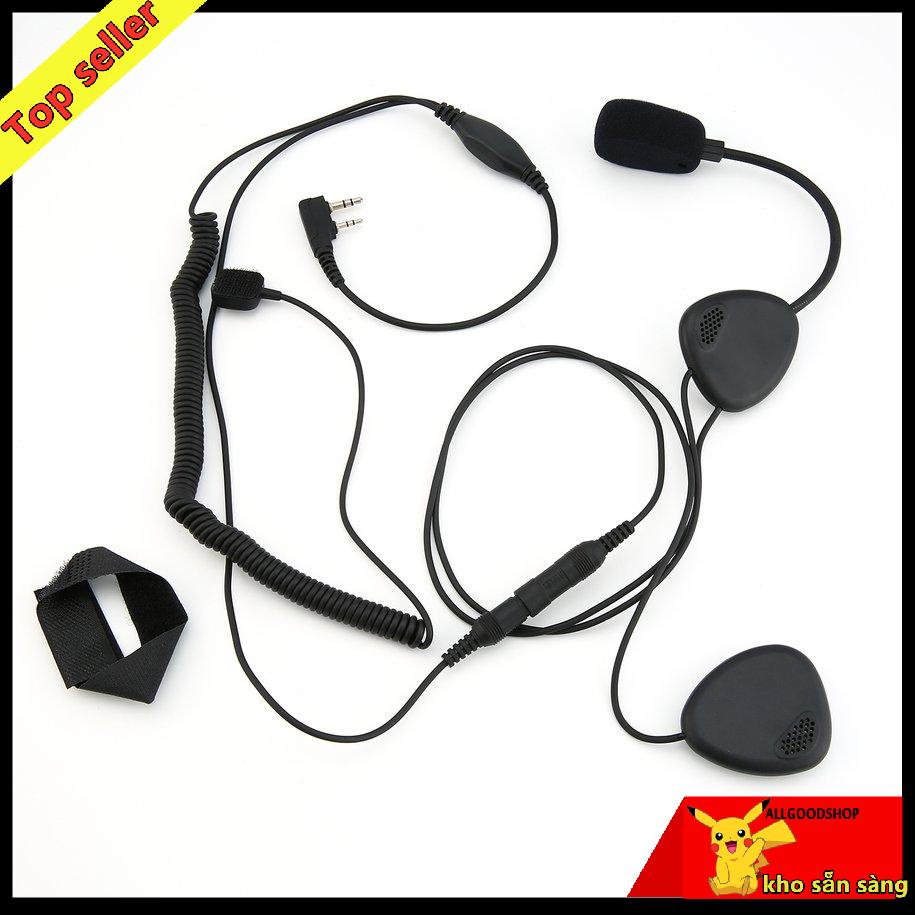 Tai nghe có mic PTT cho mũ bảo hiểm KENWOOD TYT BAOFENG