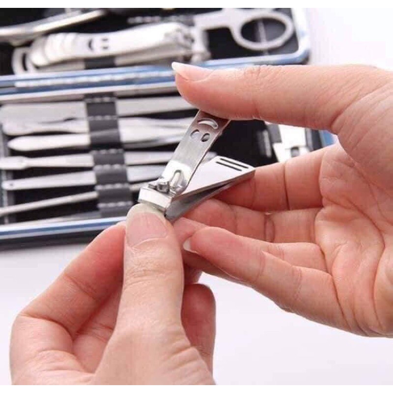 Bộ Bấm móng tay 19 món không Gỉ- Bộ Bấm Móng Tay Cao Cấp