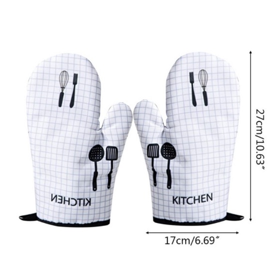 Set 2 Găng tay lò nướng chịu nhiệt găng tay nhà bếp bao tay nhà bếp