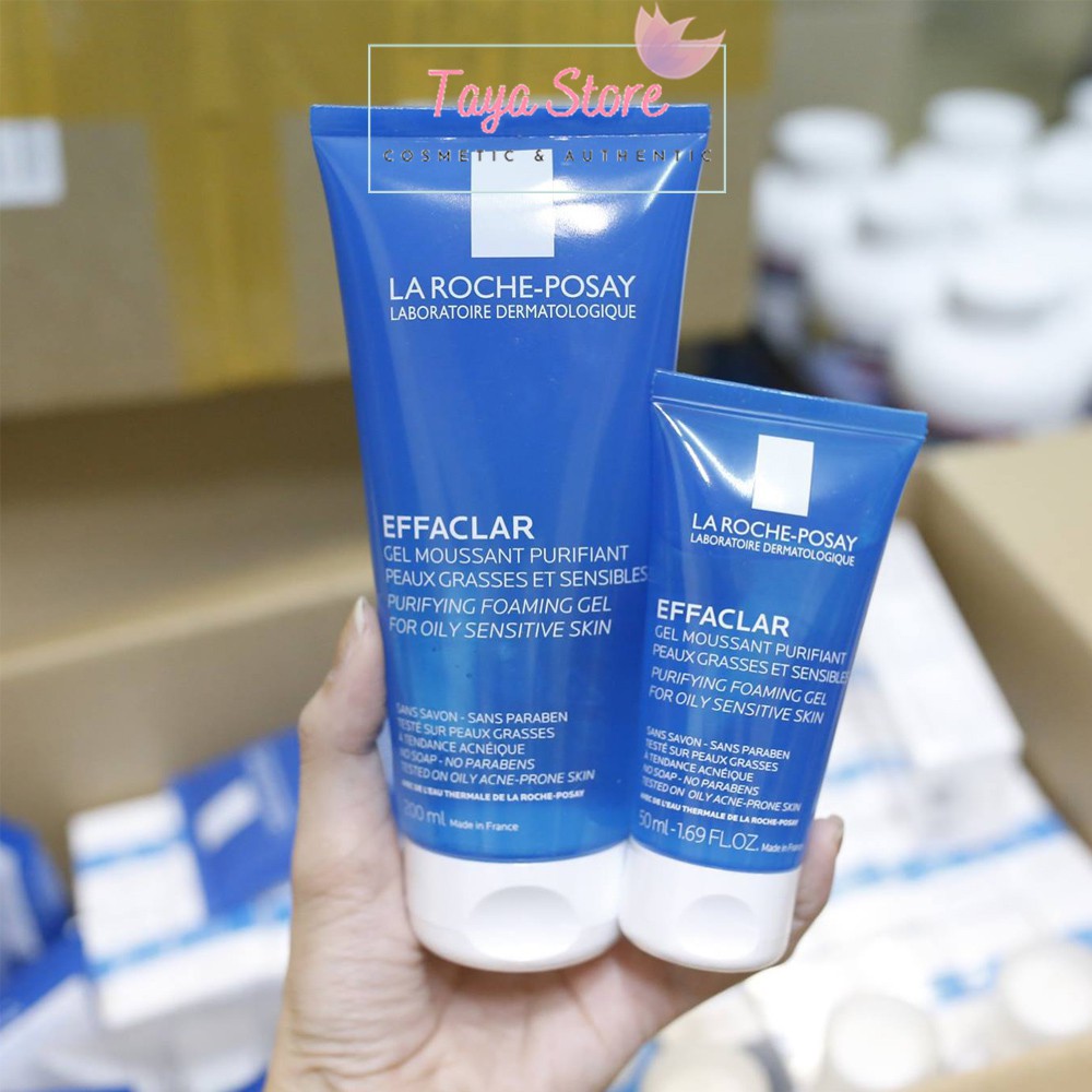 Sữa rửa mặt La Roche Posay cho da dầu, da mụn nhạy cảm Effaclar Purifying Foaming Gel 50ml và 400ml | BigBuy360 - bigbuy360.vn