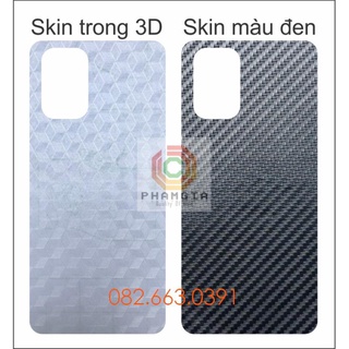 Miếng dán mặt lưng skin carbon xiaomi redmi note 10 / note 10s / note 10 pro