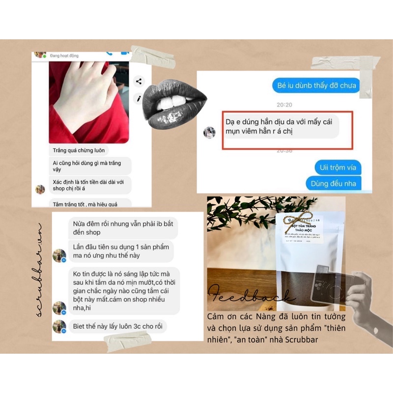 Bột tắm trắng thảo mộc cao cấp túi 200gr ❤️ FREESHIP ❤️ nhả nắng, bật tông an toàn công thức độc quyền
