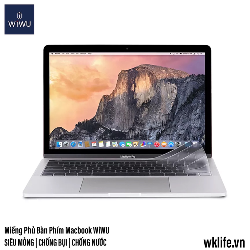 Miếng Phủ Bàn Phím Macbook WiWU Chống Nước Chống Bụi Bẩn