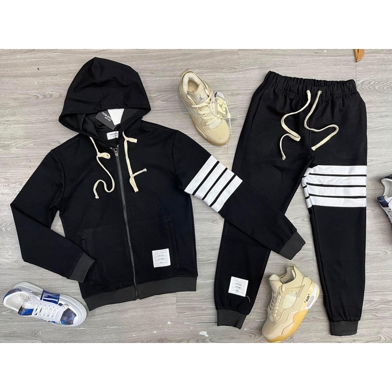 Bộ Nỉ Áo, Khoác Mũ Chrrome Hearts Thom browne chất gai cực đẹp