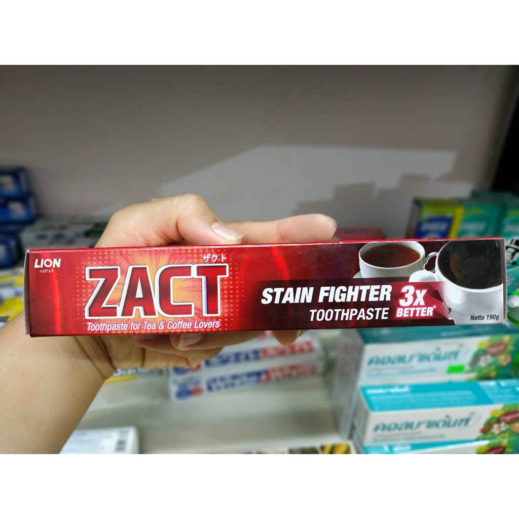 KEM ĐÁNH RĂNG ZACT LION STAIN FIGHTER 190G CHÍNH HÃNG - 4426