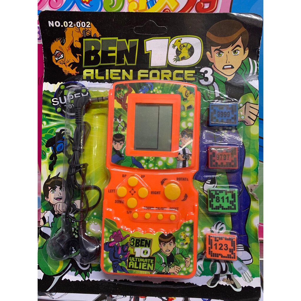 Máy chơi điện tử ben 10 cầm tay có tai nghe