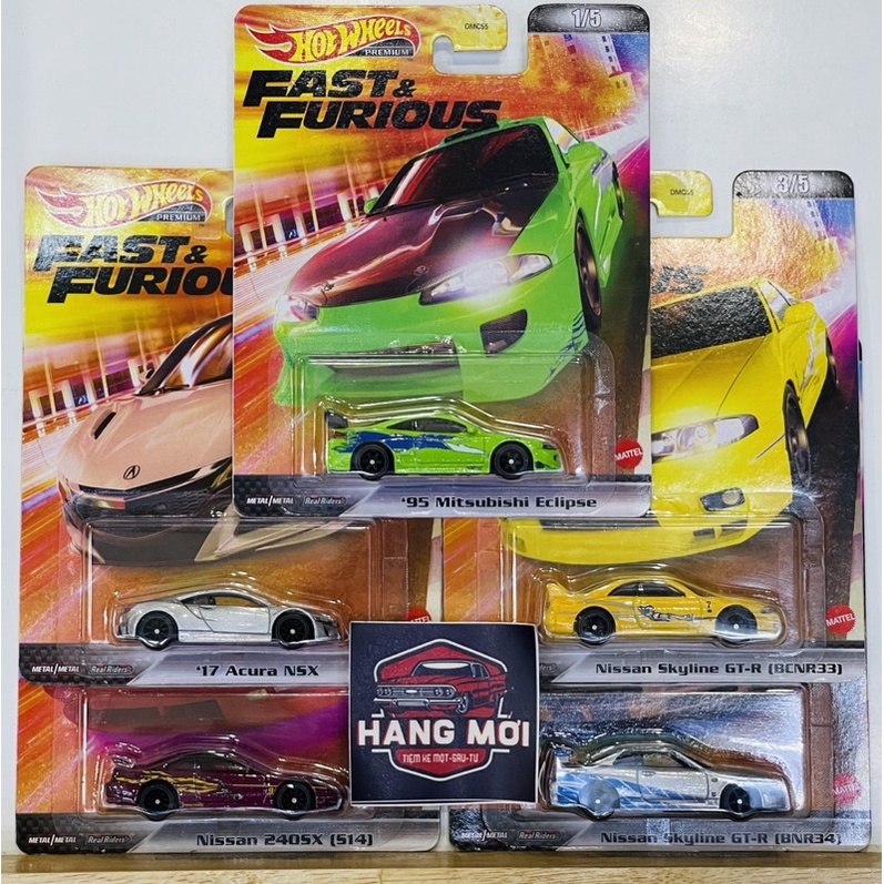 Hobby Store xe mô hình Hot Wheels Premium Fast and Furious Set Lẻ