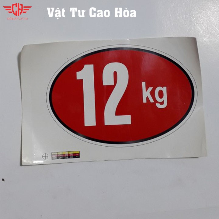 Tem số ký máy giặt Tem kg