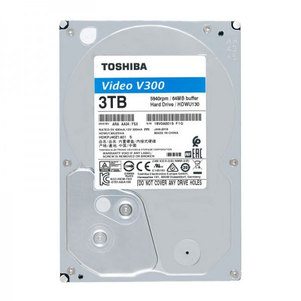 Ổ cứng chuyên dụng camera 3Tb Hàng chính hãng chuẩn giao tiếp SATA III