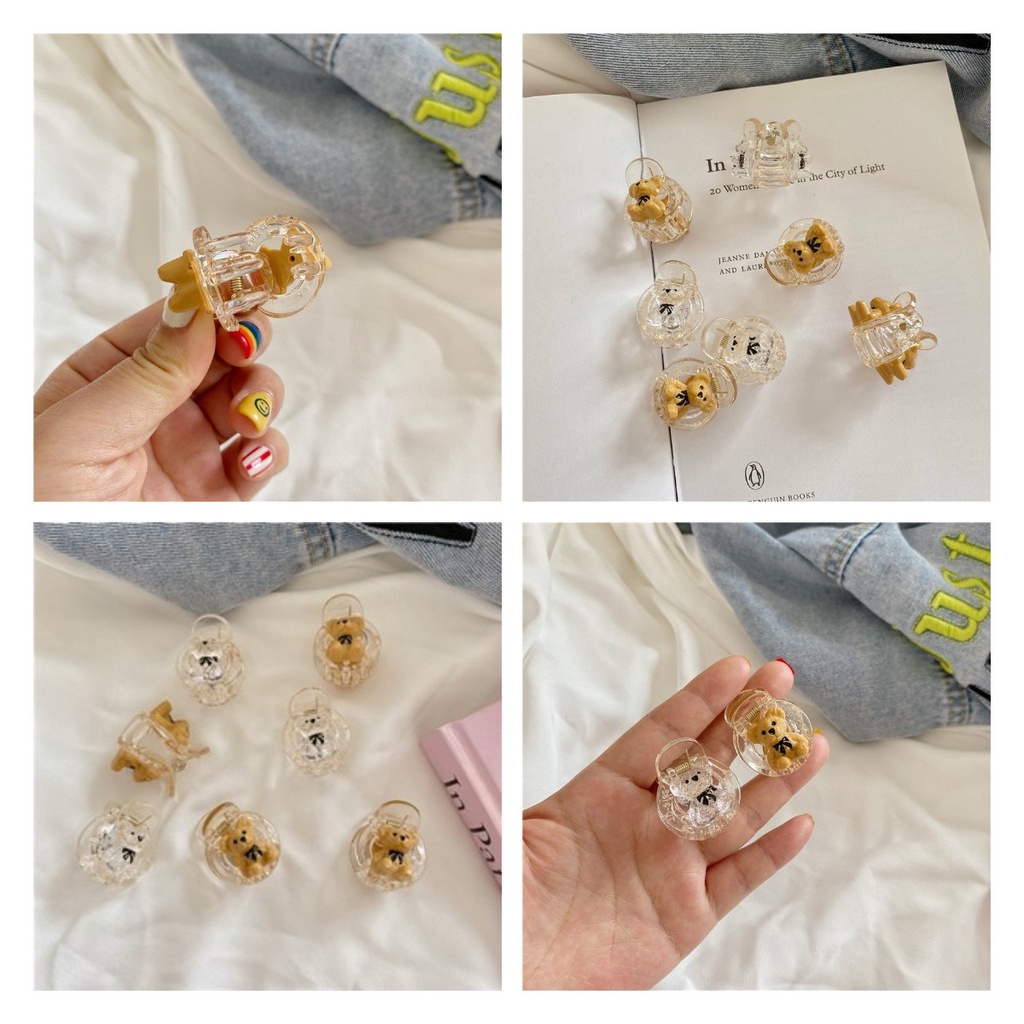 Kẹp Tóc Hình Gấu Dễ Thương Phong Cách Hàn Quốc Cho Nữ