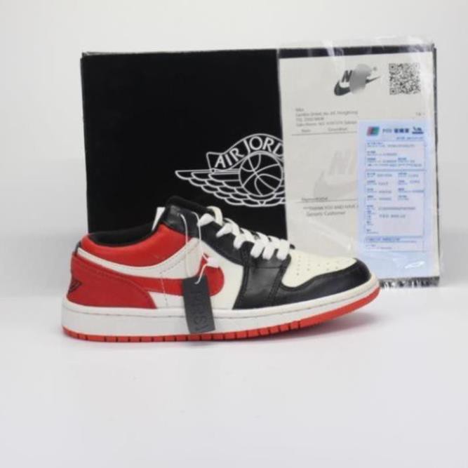 [Mã FAXANH245 giảm 10k đơn từ 50k] 🔥Giày Air Jordan 1 Low🔥Giày Jordan đỏ đen cổ thấp nam nữ full box bill | BigBuy360 - bigbuy360.vn