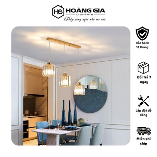 Đèn Thả Trần - Đèn Thả Bàn Ăn MINA Pha Lê Trang Trí Hiện Đại - Kèm Bóng LED Và Đế Ốp Trần