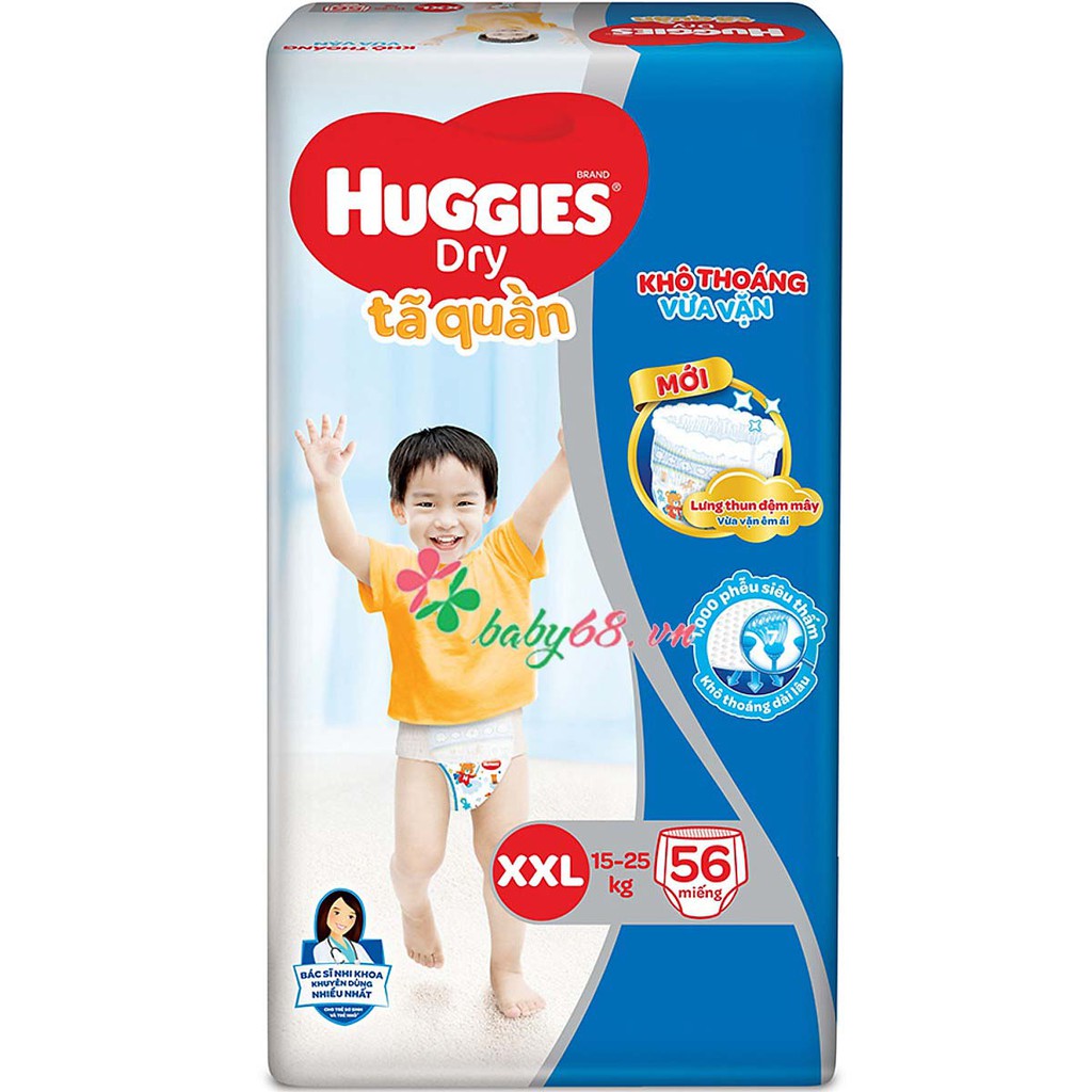 Tã quần Huggies Dry cực đại XXL56