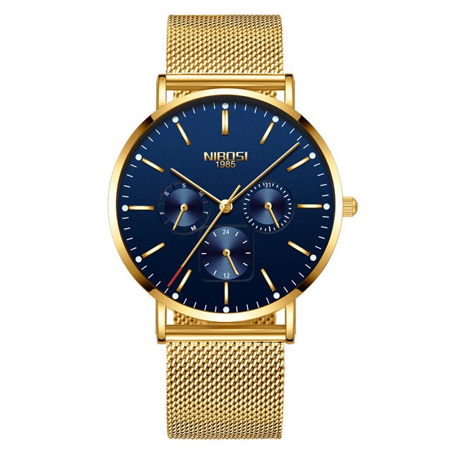 [Tặng vòng tay] Đồng hồ nam NIBOSI chính hãng NI2321-1.01 fullbox dây đeo hợp kim