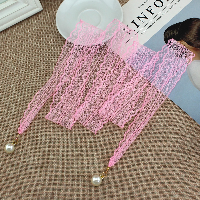 Đai váy ren gắn ngọc, dây lưng nữ thắt nơ