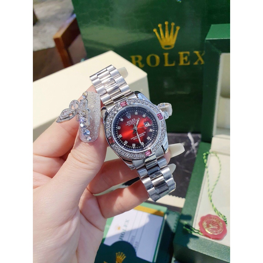 Đồng hồ đeo tay nam, đồng hồ nam ROLEX dây thép viền xoàn cao cấp, siêu sang trọng, đẳng cấp cho phái mạnh, giá cực rẻ