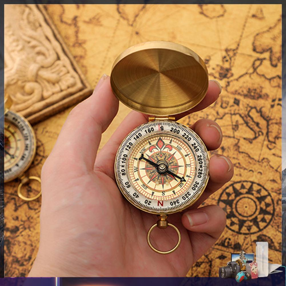 La bàn mini phát sáng chất liệu đồng cao cấp