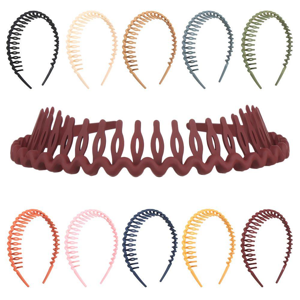 Băng Đô Cài Tóc Mặt Thiết Kế Răng Sóng Thời Trang Nhiều Màu Sắc Lựa Chọn