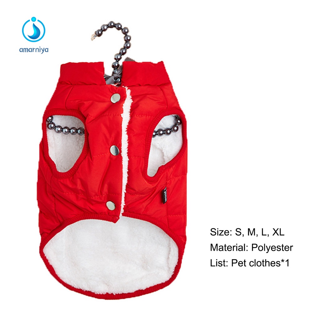 AMAR Áo khoác phao cỡ nhỏ vừa thoải mái cho thú cưng