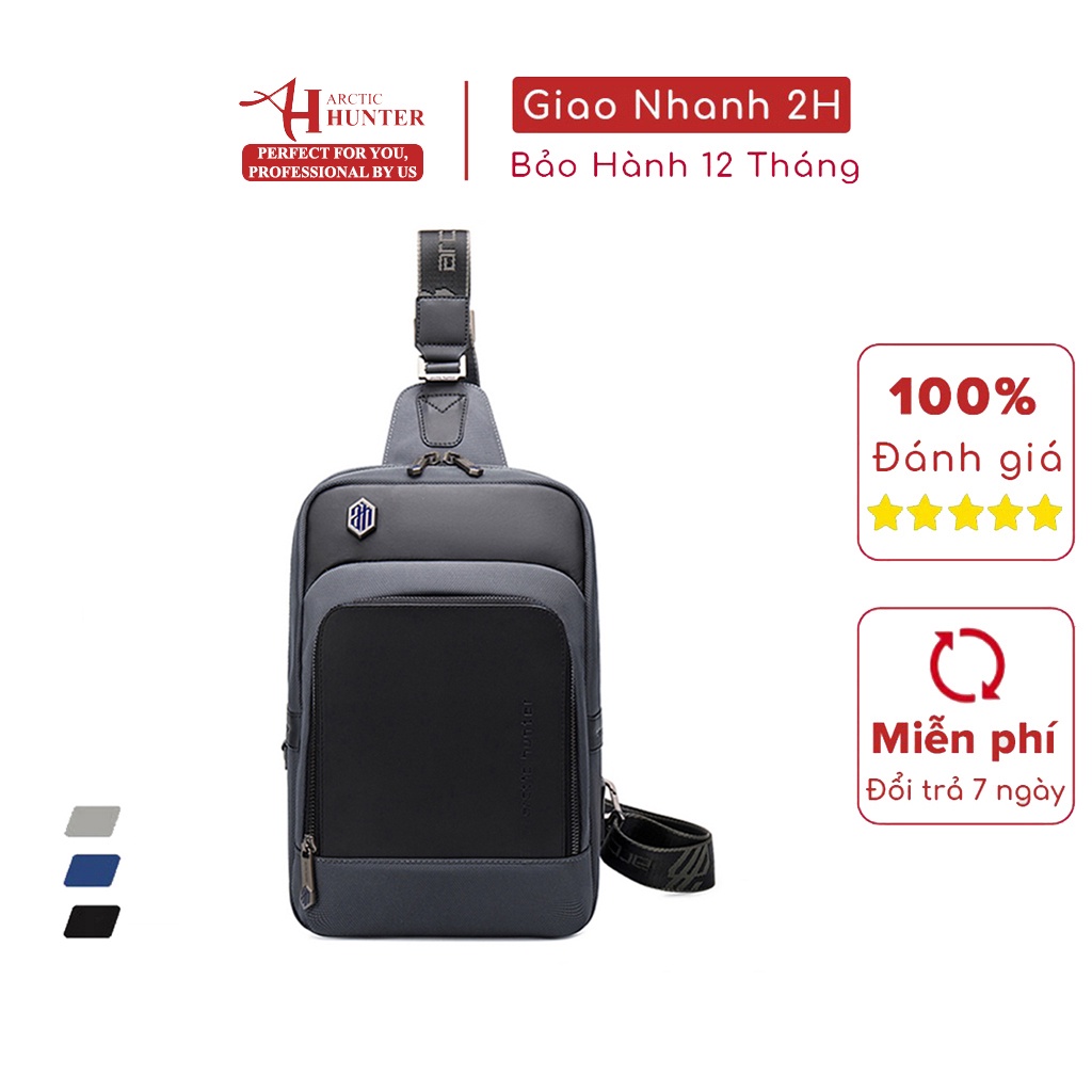 [Mã BMBAU50 giảm 7% đơn 99K] Balo đeo chéo Arctic Hunter chất liệu Oxford chống thấm nước - XB00116