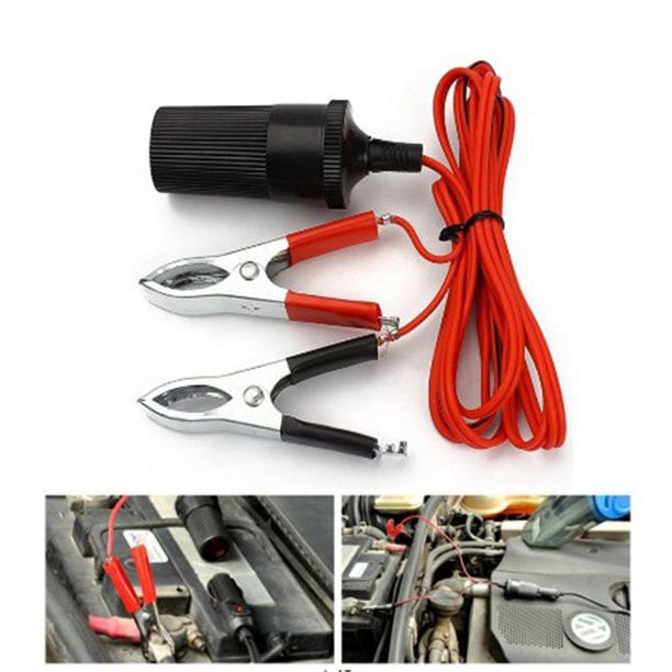 Kẹp ắc quy chuyển đổi sang tẩu 12V