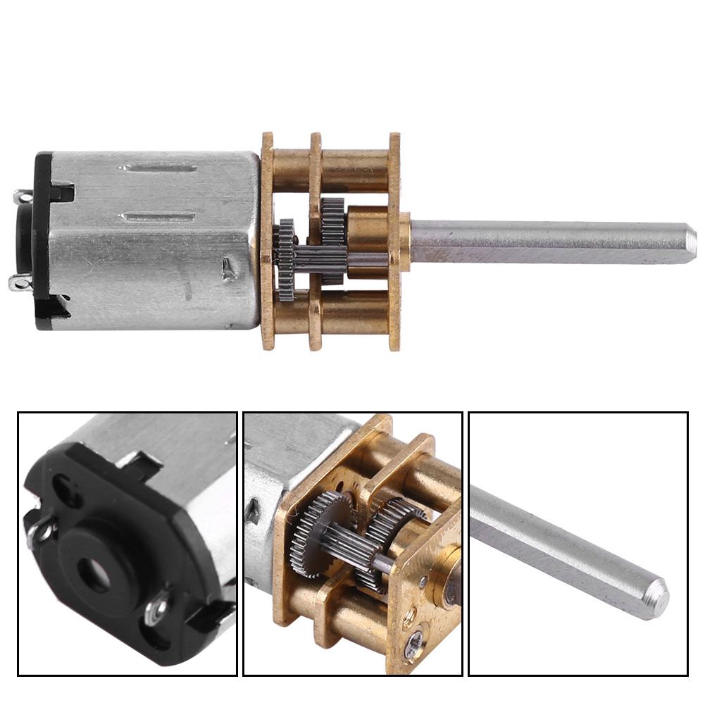 Động cơ bánh răng DC 12V tốc độ 100RPM/ 200RPM/ 2000RPM tùy chọn