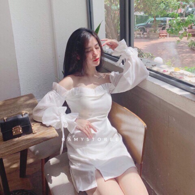 Đầm trắng.