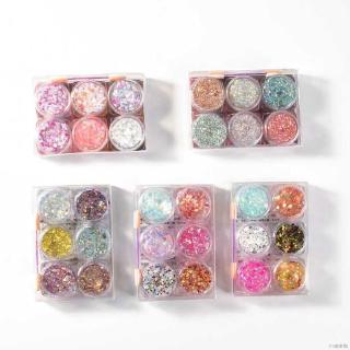 Set 6 gel trang điểm mắt lấp lánh chống thấm nước lâu trôi